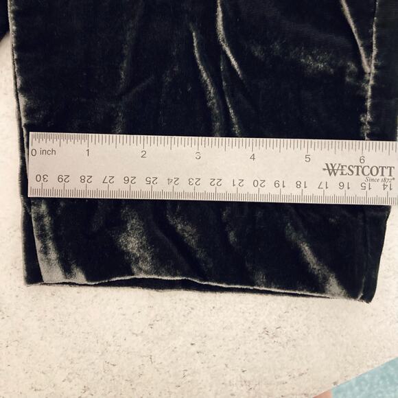 Ann Taylor Women’s Velvet Pants Pull-on Dark Grey Cozy Fall Fashion Small Style - Picture 6 of 7